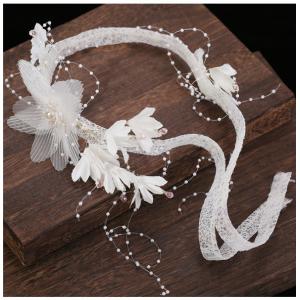 ウェディング ヘッドドレス チュール  花嫁 結婚式二次会