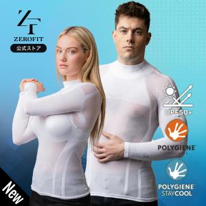 「アイスウィーブ モックネック」メンズ レディース 冷感 uvカット スポーツ ゴルフ ICE WEAVE ZEROFIT ゼロフィット イオンスポーツ EON SPORTS