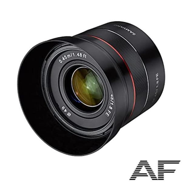 SAMYANG 単焦点標準レンズ AF 45mm F1.8 FE ソニーαE用 フルサイズ対応 ブラ...