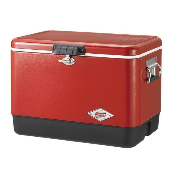 コールマン(Coleman) クーラーボックス スチールベルトクーラー 54QT 容量約51L レッ...