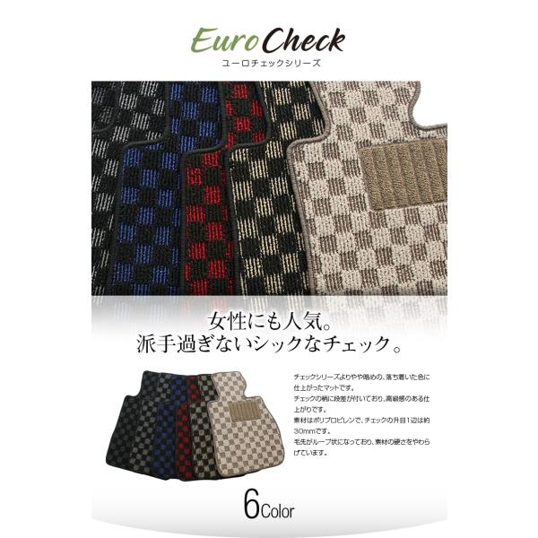 【フロアマット】ロータス ロータス エミーラ年式：2021/10〜 ユーロチェックシリーズ