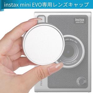 ［VOW&ZON］ チェキ Evo 専用 メタルレンズキャップ instax mini evo アルミニウム合金 内面傷防止スエード加工