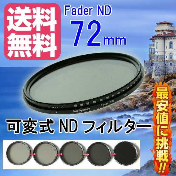 FOTOBESTWAY 可変式NDフィルターFader NDフィルター72mm