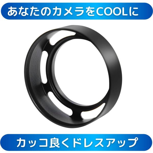 水平 メタルフード メタルレンズフード メタル レンズフード 49mm 各メーカー対応