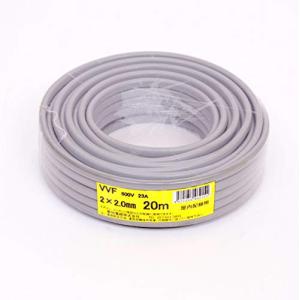 矢崎エナジー カラーVVFケーブル 2.0mm×2C 100m巻 青色 : 電材