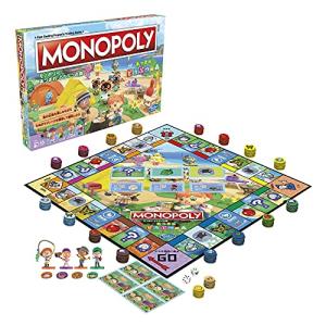 モノポリー あつまれ どうぶつの森 キッズボードゲーム、子供にやさしい家族ゲーム、8才以上 2〜4人のプレイヤーで遊ぶ面白いボードゲーム｜zeroshopping