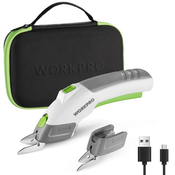 WORKPRO 電動ハサミ 充電式ハサミ 電動カッター 電動ダンボールカッター コードレス 段ボール...