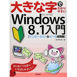 大きな字でわかりやすい Windows8.1入門 (インターネット&メール活用版)