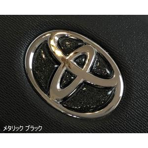 トヨタ ステアリング エンブレムシート メタリ...の詳細画像3