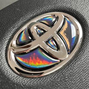 トヨタ ステアリングエンブレム レインボーメッ...の詳細画像3