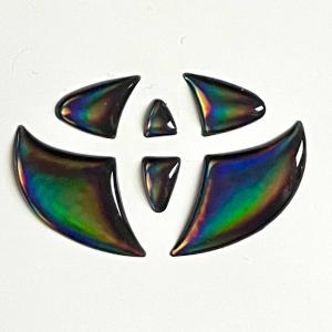 トヨタ ステアリングエンブレム レインボーメッ...の詳細画像4