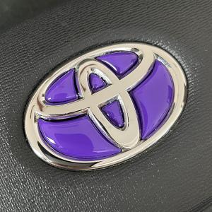 トヨタ ステアリングエンブレム パープル SD...の詳細画像1