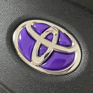 トヨタ ステアリングエンブレム パープル SD...の詳細画像2