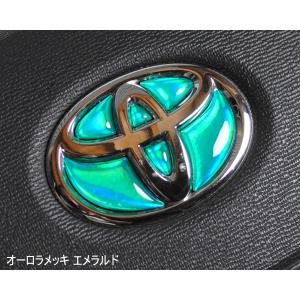 トヨタ ステアリング エンブレムシート オーロ...の詳細画像4