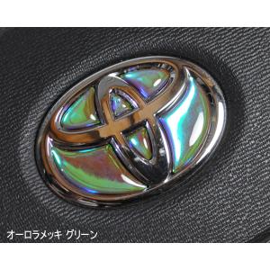 トヨタ ステアリング エンブレムシート オーロ...の詳細画像5
