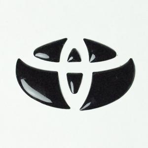トヨタ ステアリング エンブレムシート 黒 B...の詳細画像3