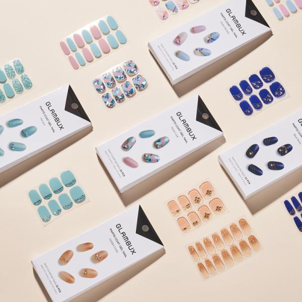 GLAMBUX パーツ コート ジェル ネイル 1セット キラキラ かわいい 簡単 ネイルアート ネ...