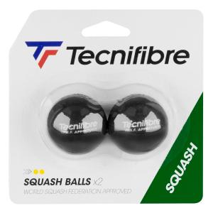 Tecnifibre テクニファイバー スカッシュボール  SQUASH BALL DOUBLE YELLOW DOT BY2｜zest-2009