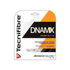 スカッシュストリング DNAMX  1.15mm ブラック Tecnifibre（テクニファイバー）｜zest-2009