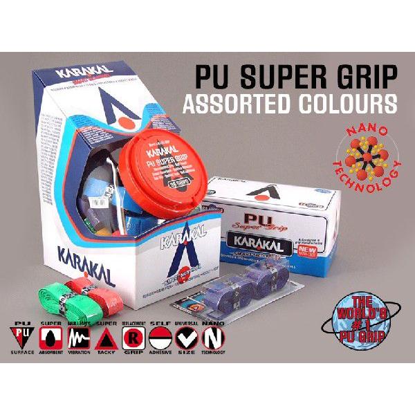 バドミントン スカッシュ テニスグリップ PU SUPER GRIP Assorted ＫＡＲＡＫＡ...