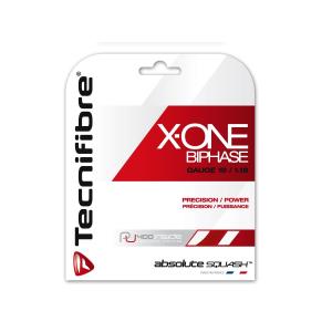 スカッシュストリング X-ONE BIPHASE レッド Tecnifibre