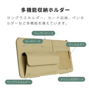 車 サンバイザー 収納 ポケット 車用 サンバ...の詳細画像3