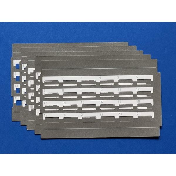 NTT αNXII 24キーTEL用 メーカー純正示名条片 5枚セット