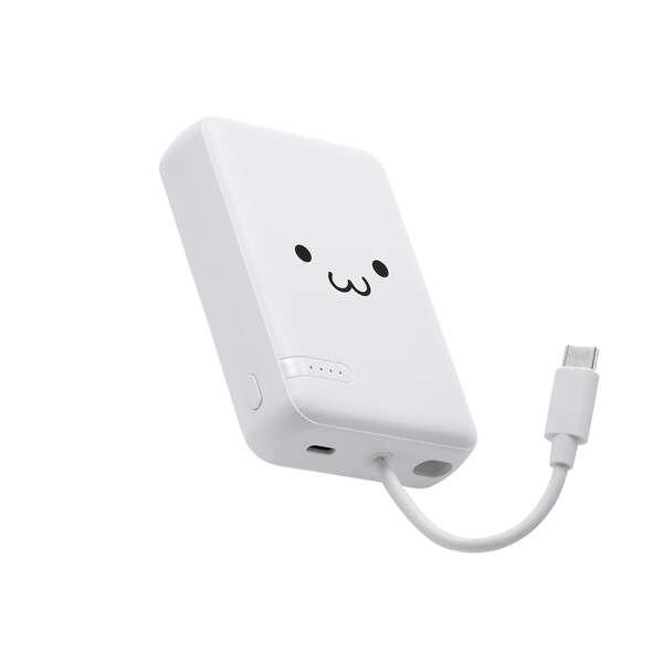 モバイルバッテリー 10000mAh  USB PD最大20W対応 USB-C×1ポート搭載 ケーブ...