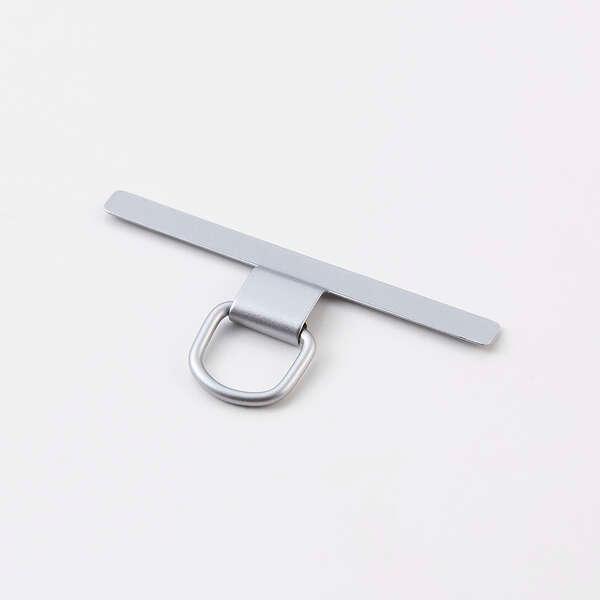 スマートフォン用ステンレスストラップホールシート 1口タイプ 好きなケースにストラップホイールを追加...