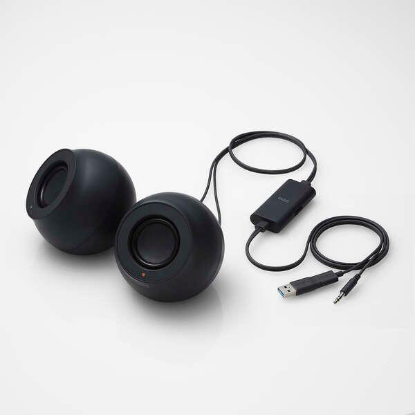 2.0chスピーカー [Stina] 実用最大出力4.4W USB・3.5mmミニプラグ接続 51m...