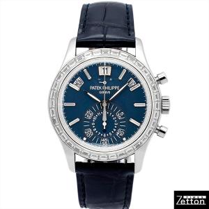 【国際保証書有り】パテックフィリップ PATEK PHILIPPE コンプリケーション アニュアルカレンダー クロノグラフ ダイヤモンド 5961P-001 メンズ USED 中古