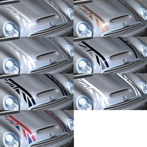 CLOS　MINI(ミニ) R55S/R56S/R57S　ボンネットストライプ　ユニオンジャック　全...
