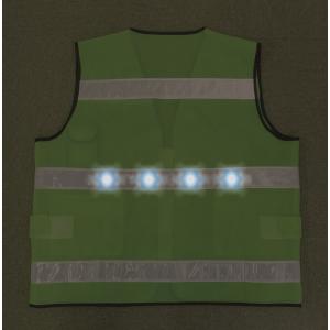 在庫限り 前後にLED8個 安全LED メッシ...の詳細画像2