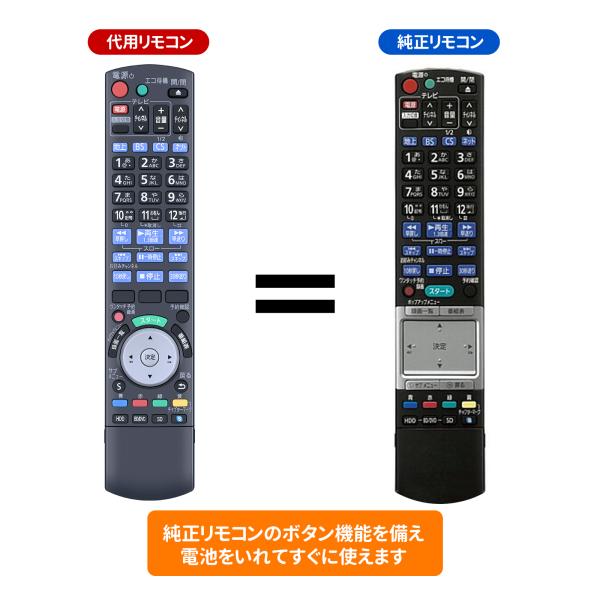AVTVA N2QBYB000012 Panasonic 用の ブルーレイレコーダーリモコン ir6...