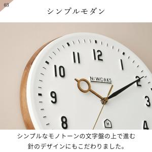 壁掛け時計 おしゃれ かわいい スイープ 静か...の詳細画像4