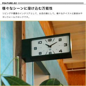 両面時計 ダブルフェイスクロック 壁掛け時計 ...の詳細画像4