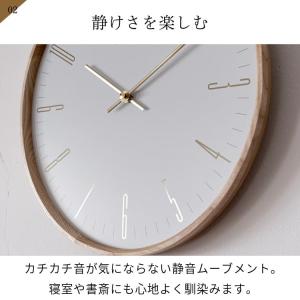壁掛け時計 モダン エレガンス スリム ゴール...の詳細画像3