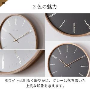 壁掛け時計 モダン エレガンス スリム ゴール...の詳細画像5