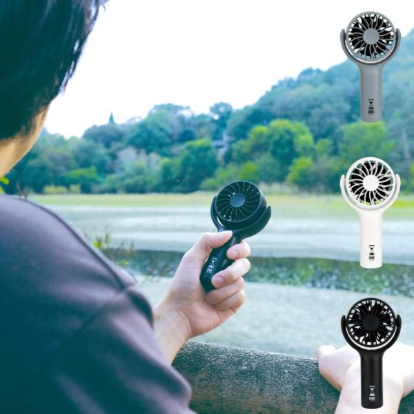 ハンディファン 置き 吊り下げ 自然風 リズム 強風 静音 首掛け 手持ち dcモーター 扇風機 小...