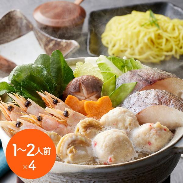 個食用 海鮮ちゃんこ鍋セット 1~2人前×4