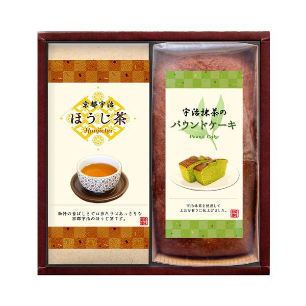 宇治抹茶のパウンドケーキ・ほうじ茶詰合せ （宇治抹茶のパウンドケーキ1本、宇治ほうじ茶）