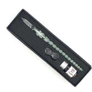 ガラスペン ＆12本インクセット お得セット 万年筆 硝子ペン 付けペン