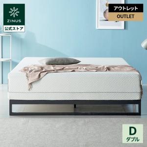 マットレス ダブル ホワイト チャコール 20cm 低反発マットレス 外装不良品 アウトレット 良品