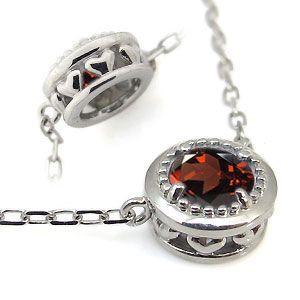 ガーネット ペンダントネックレス PTロードライトガーネットペンダントネックレス - アート