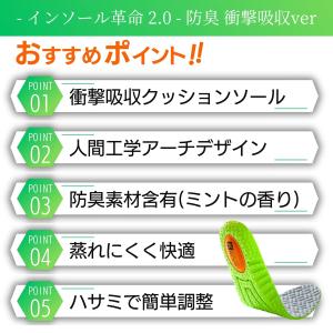 インソール 衝撃吸収 中敷き 防臭 疲れない ...の詳細画像4