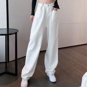 パンツ ハイウエスト タック タックデザイン ストレート ストレートパンツ ボトム ボトムス 韓国ファッション 春 夏 秋 冬 カジュアル ストリート 足長｜zipangu-store