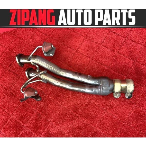 VW056 7L トゥアレグ W12 スポーツ 4WD 右バンク側 フロント パイプ ★穴あき/排気...