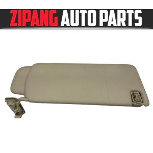 VW057 7P トゥアレグ V6 4WD 左 サンバイザー ◆ベージュ系 ▲爪折れあり  ○｜zipapngautoparts