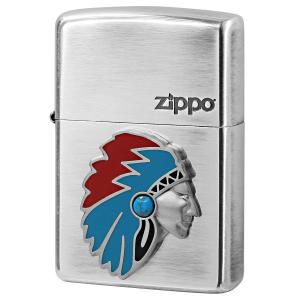 Zippo ジッポライター Native Americans Metal ネイティブアメリカン メタル 銀いぶし 63500198 メール便可｜zippo-flamingo
