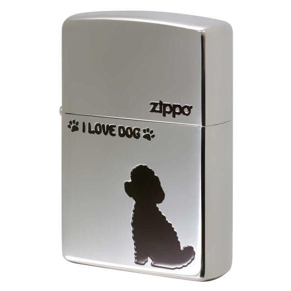 Zippo ジッポライター トイプードル 犬 ドック 銀いぶし TP_SI1 プレゼント 贈り物 男...